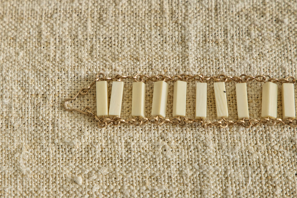 Nicky Kehoe - 1960s Ivory Link Bracelet
