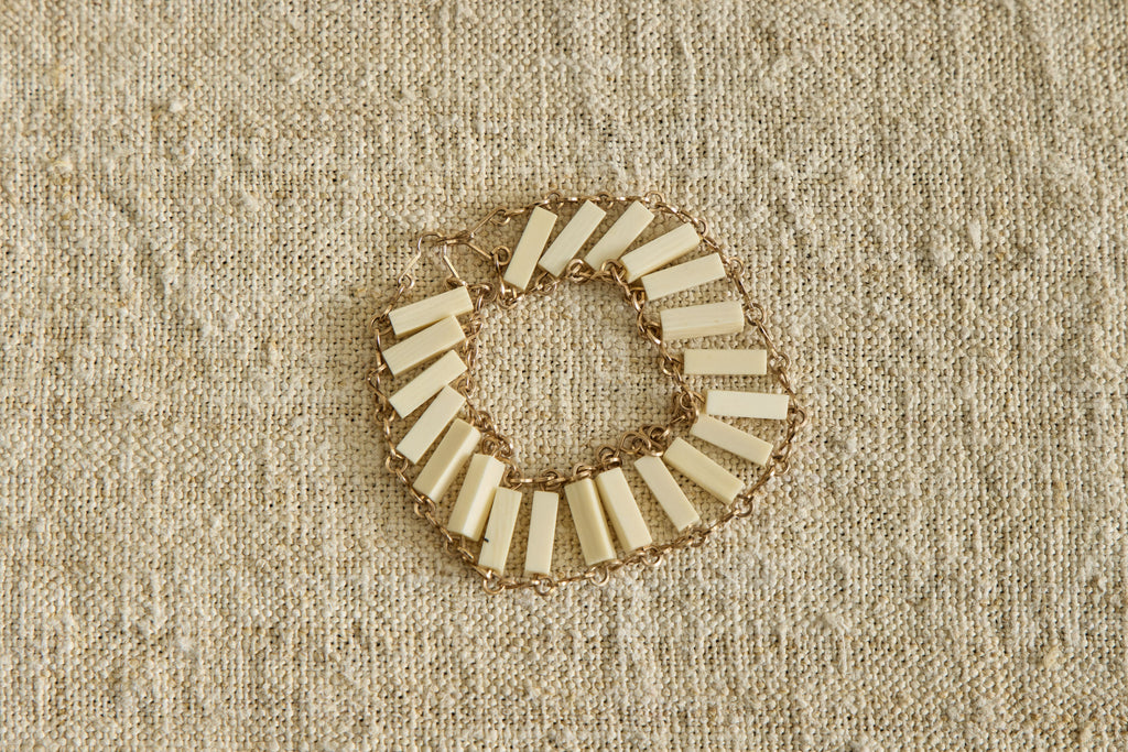 Nicky Kehoe - 1960s Ivory Link Bracelet