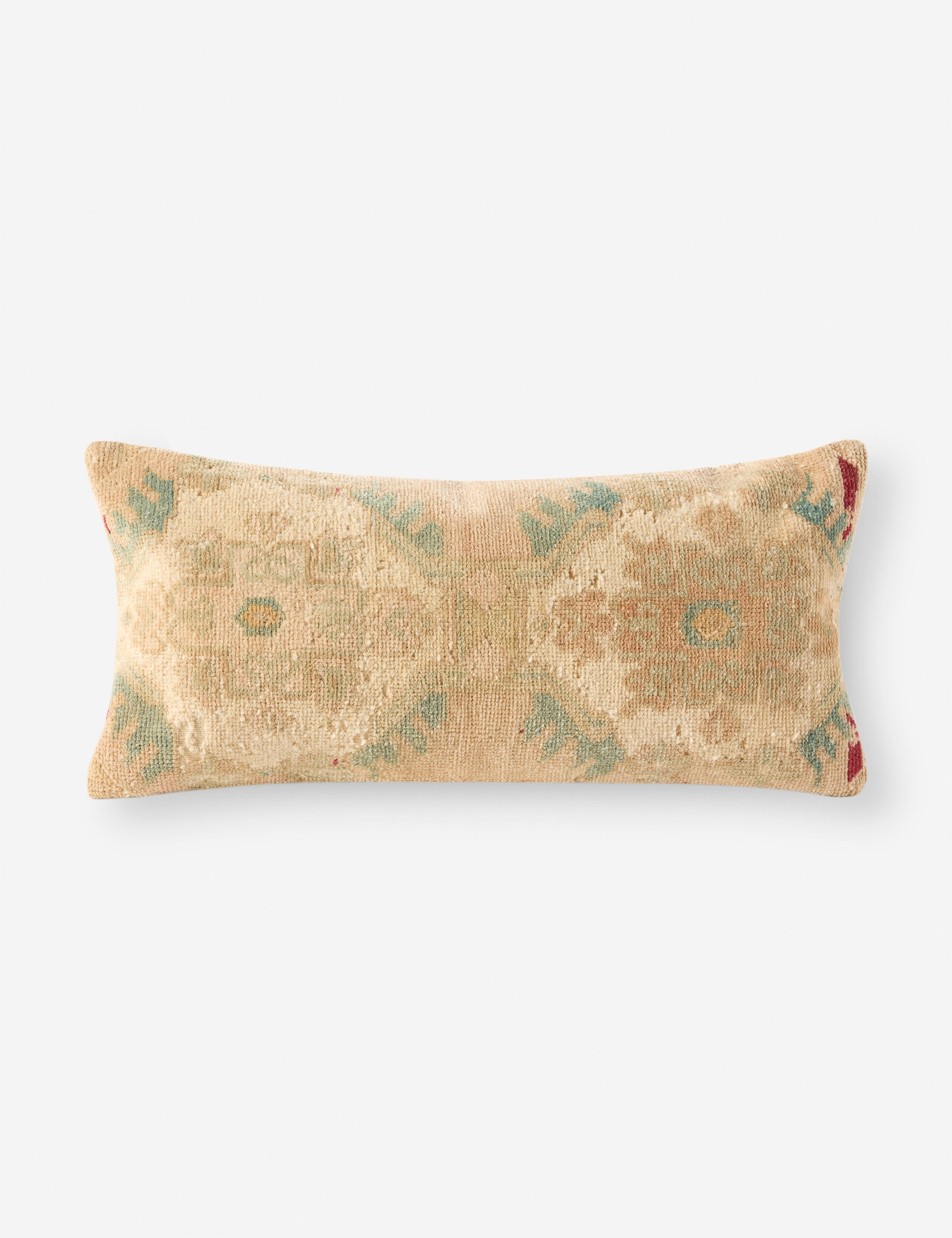 Lulu and Georgia - Vintage Lumbar Pillow No. 304, 12" x 26"
