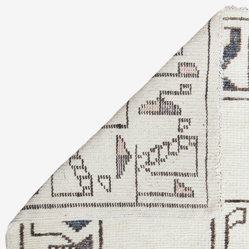 Lulu and Georgia - Zehra Hand - Knotted Wool Rug Swatch 18" x 18"