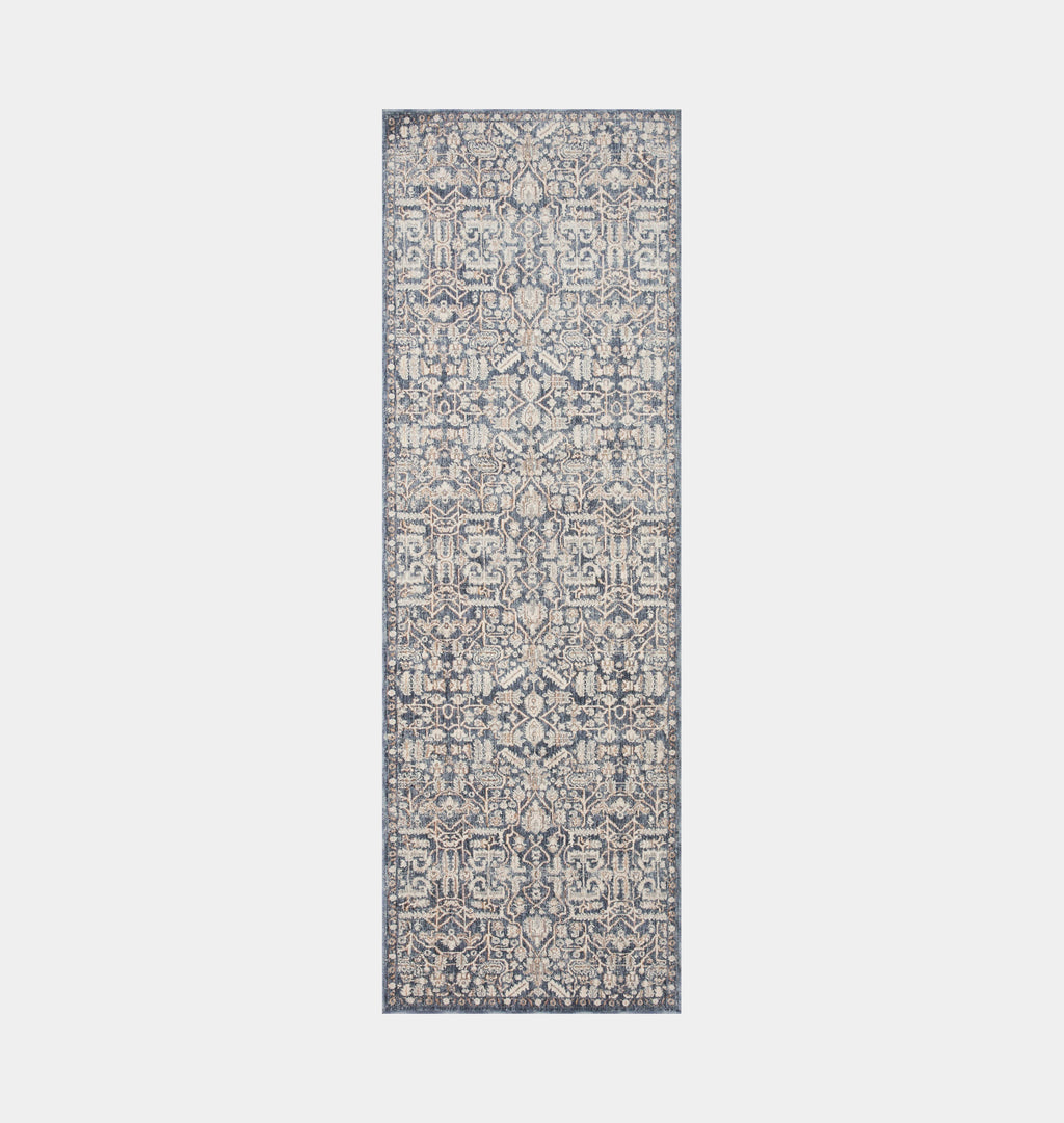 Amber Interiors - Zuma ZUM - 02 Blue / Ivory Area Rug
