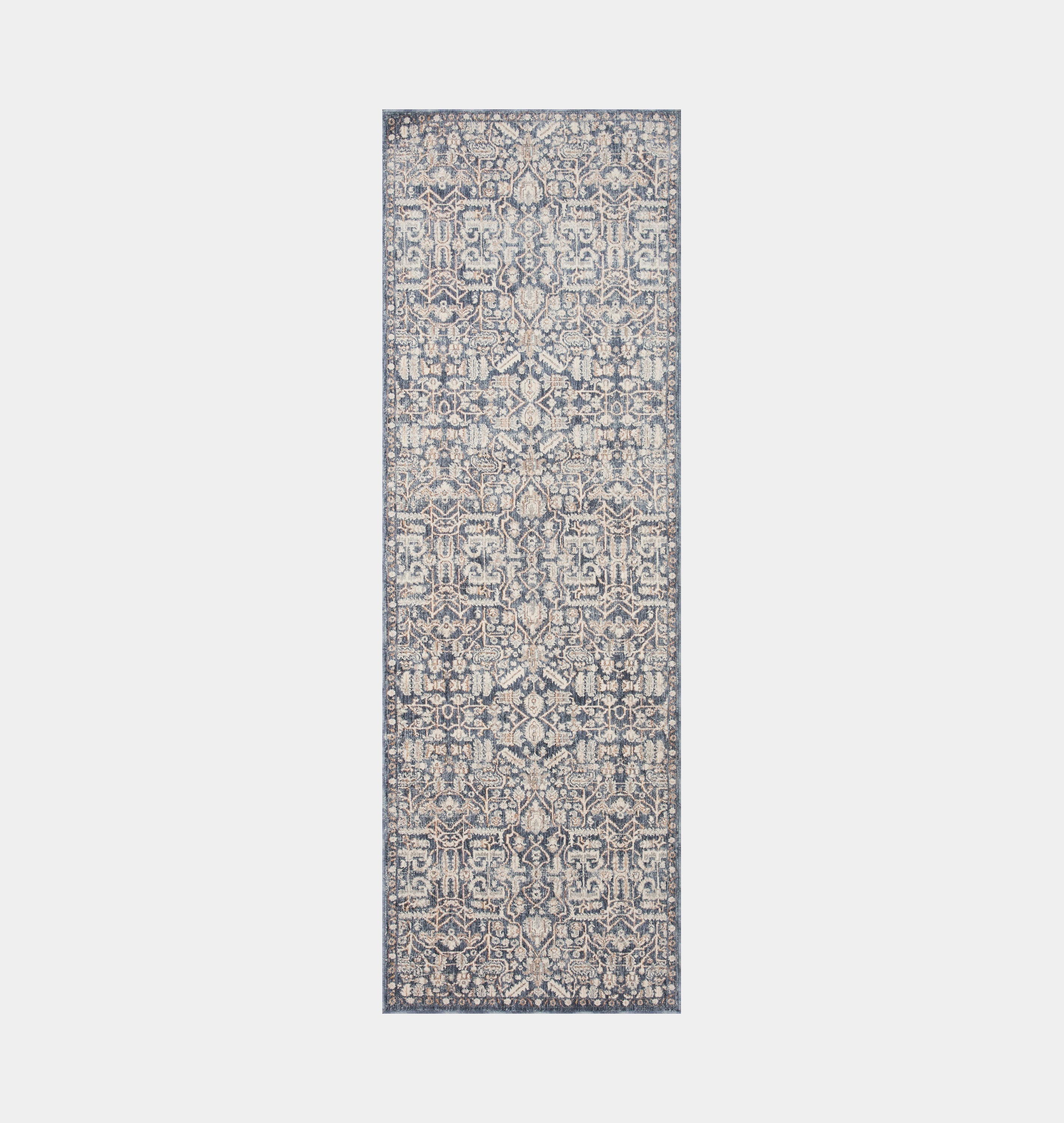 Amber Interiors - Zuma ZUM - 02 Blue / Ivory Area Rug