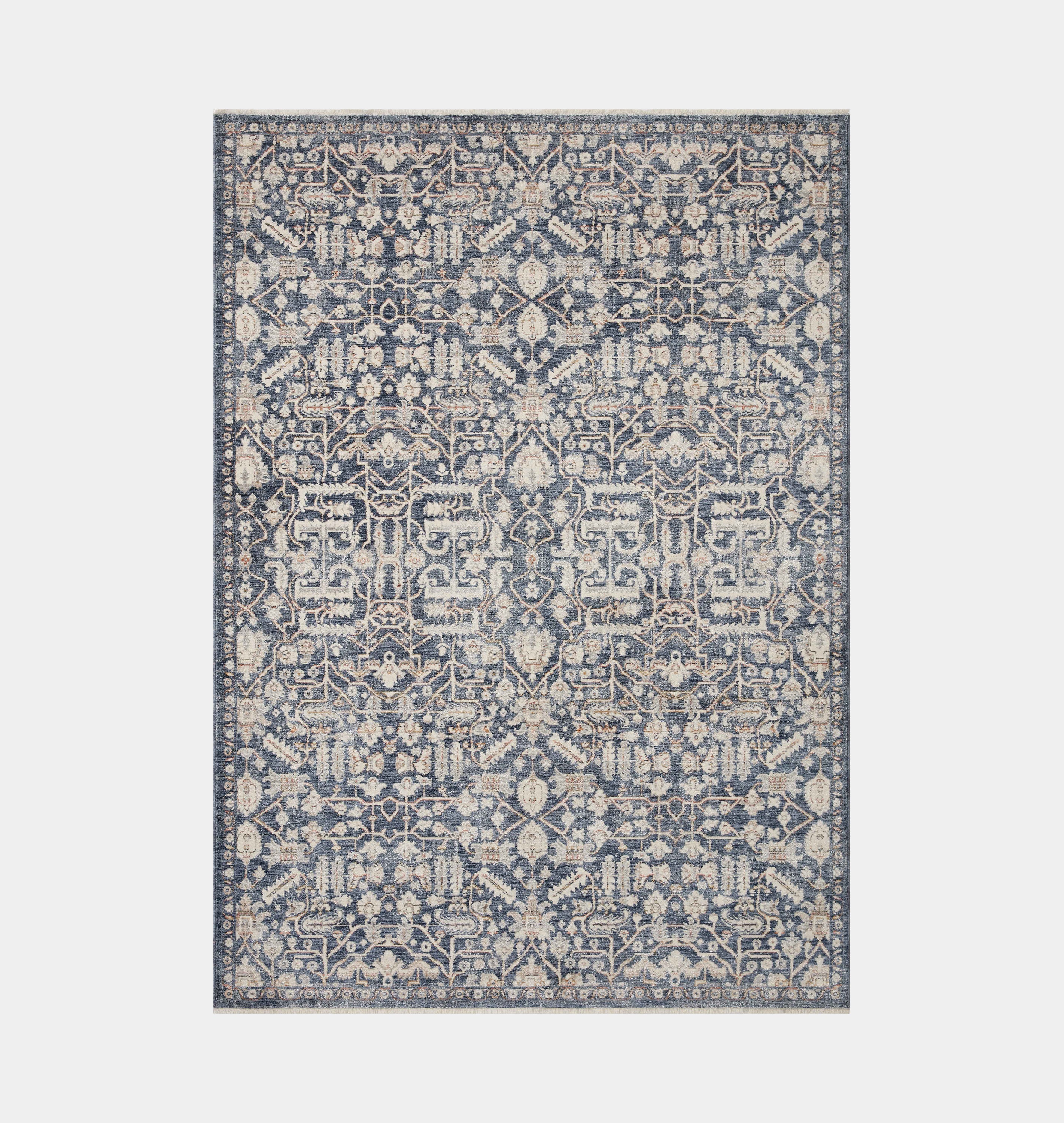 Amber Interiors - Zuma ZUM - 02 Blue / Ivory Area Rug